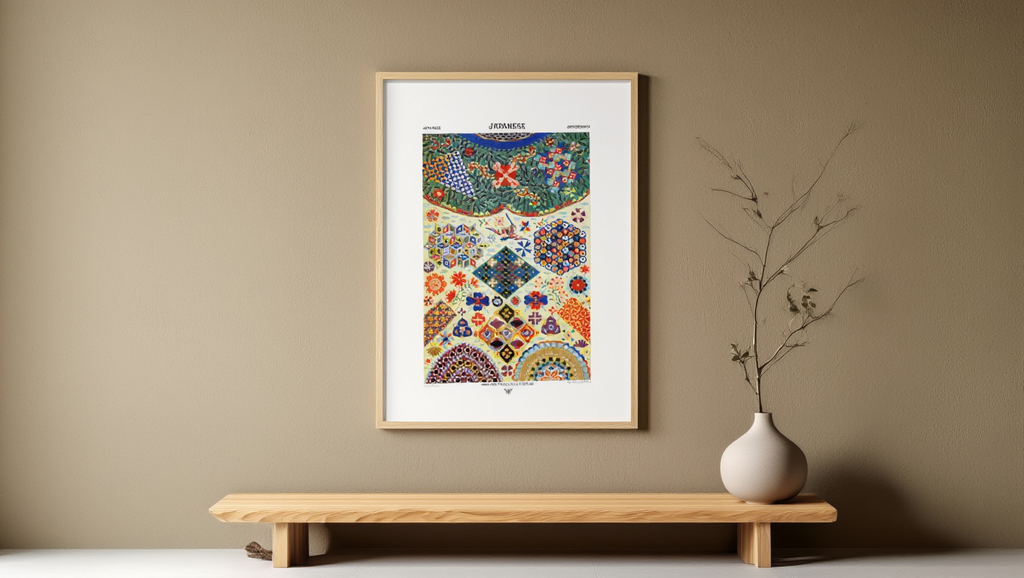 Auguste Racinet – Japonais Print – XVI Century Vintage Historical Art Poster