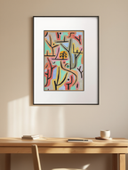 Park Near Lu – Paul Klee, 1938 – Vintage Modernist Art Print - Hakyarts