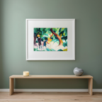 Børn med en ged – August Macke Plakat | Vintage Expressionist Kunstprint