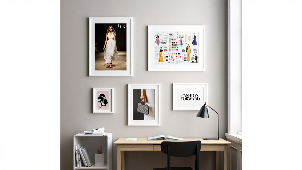 Luxury Fashion Art – Elegant Beige Living Set of 5