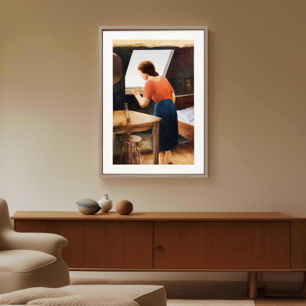 Girl at the Window by Georg Schrimpf