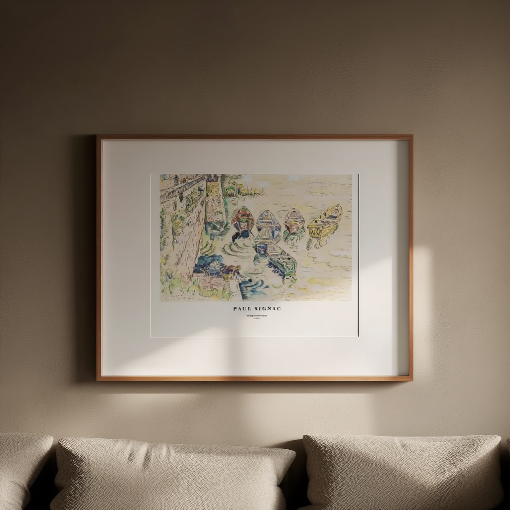 Paul Signac - Bourg Saint-Andéo Poster
