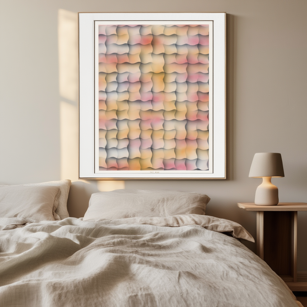 Schabloniertes Papier (Schablonenspritzpapier) (1920–1927) by Paul Klein – Modernist Decorative Art Print