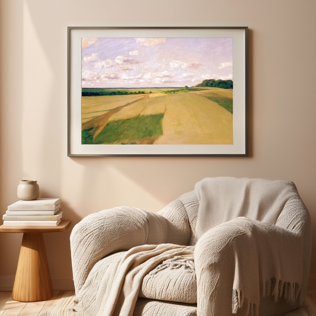Weyerberg Under The Clouds by Hans Am Ende – Landscape Art Print