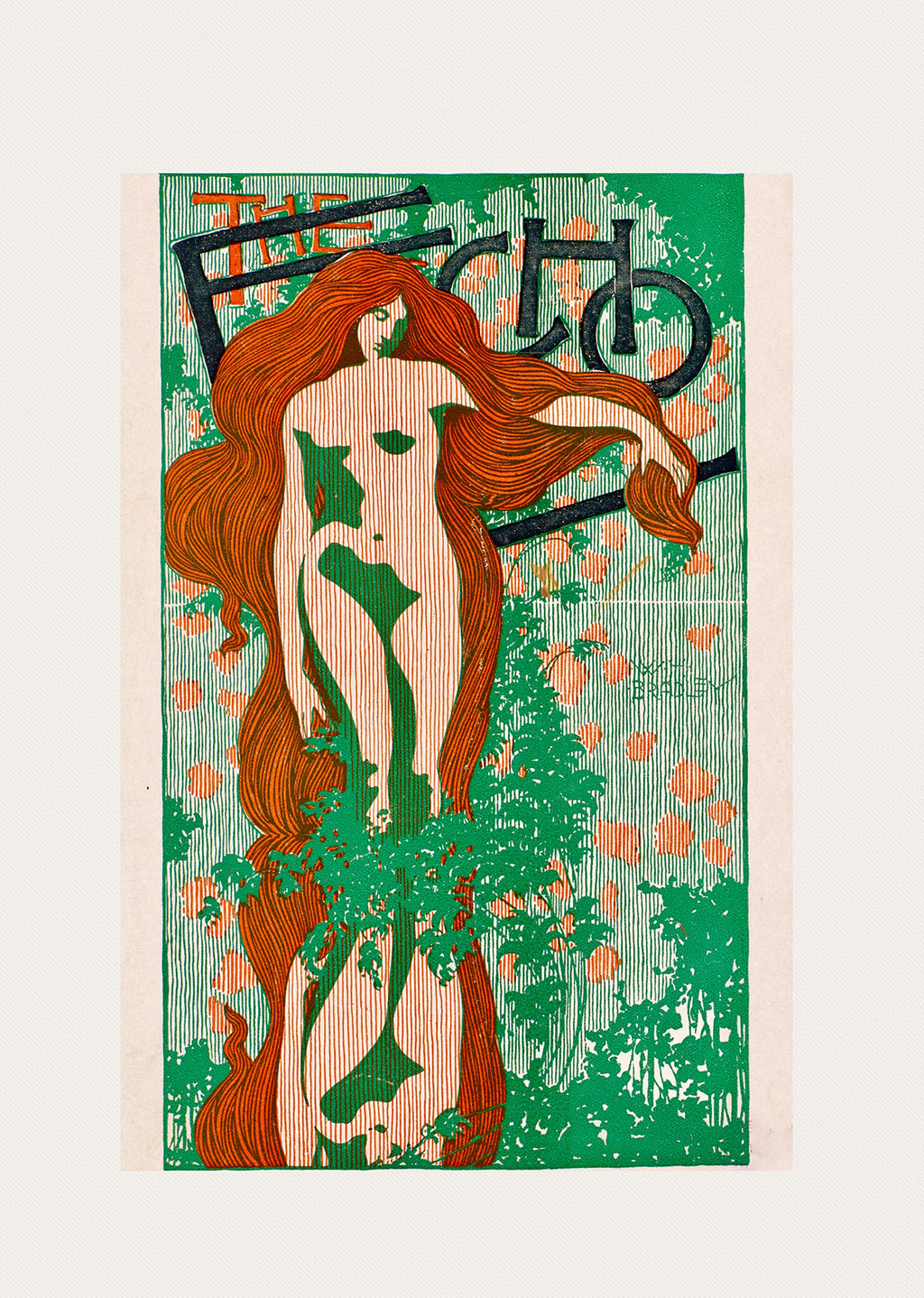 Jungle Woman – Vintage Tropical Poster Print  Wall Art