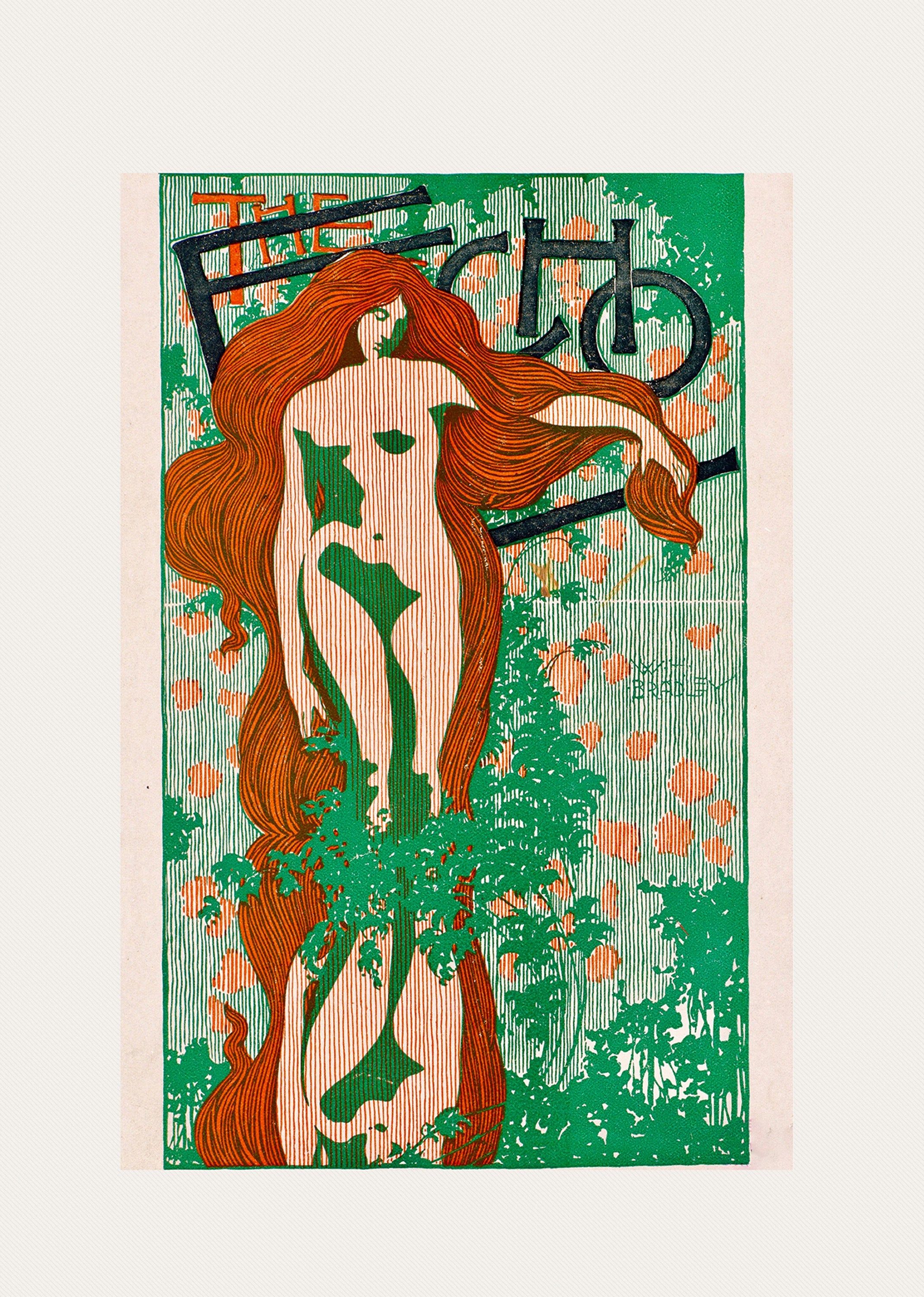 Jungle Woman – Vintage Tropical Poster Print  Wall Art