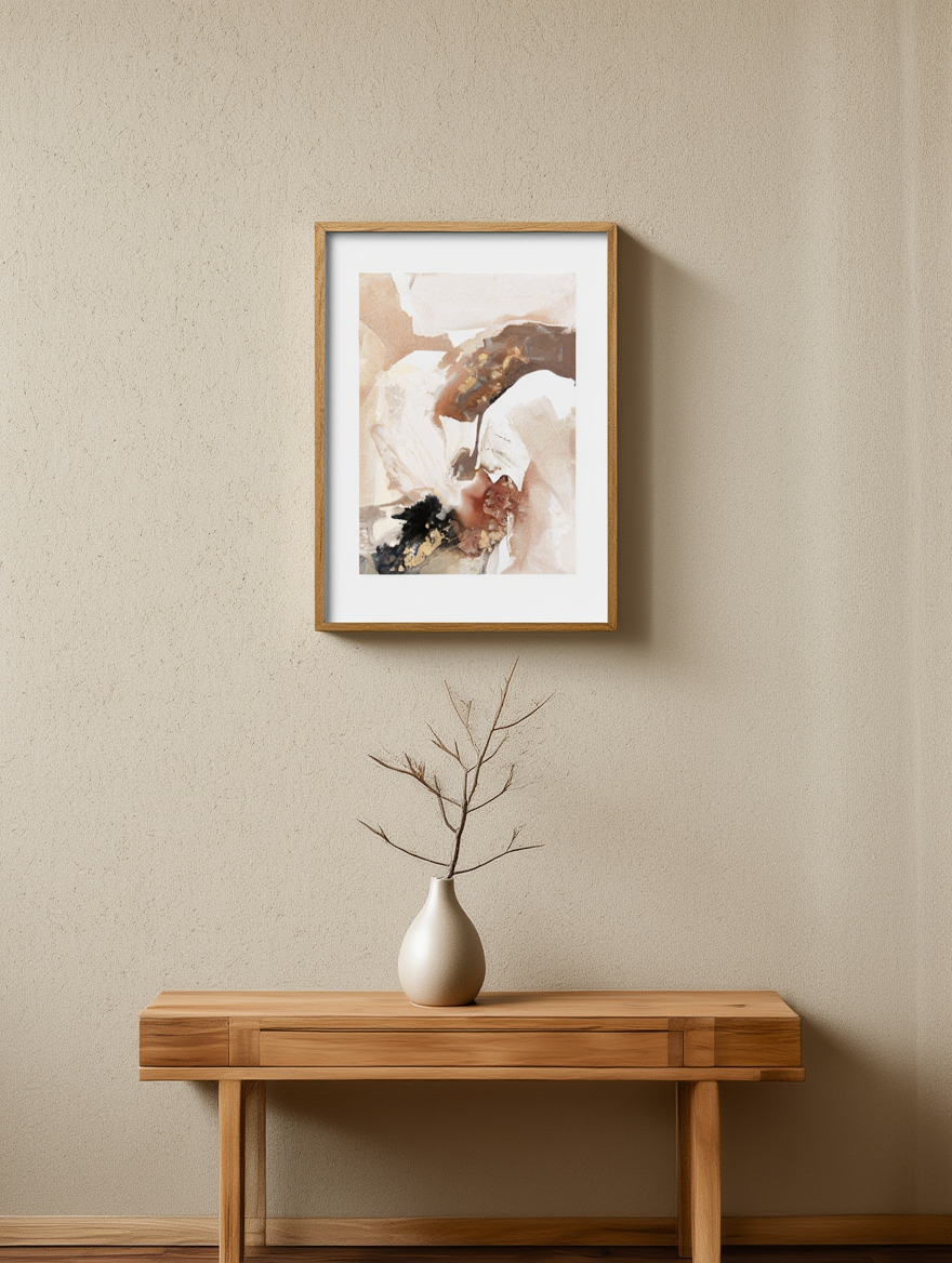 Brush Stroke Marble Poster