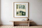 Interior of Courtyard, Strandgade 30 II – Vilhelm Hammershøi Poster | Modernist Danish Interior Art Print