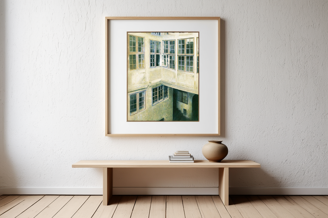 Vilhelm Hammershøi  - Interior of Courtyard, Strandgade 30 II