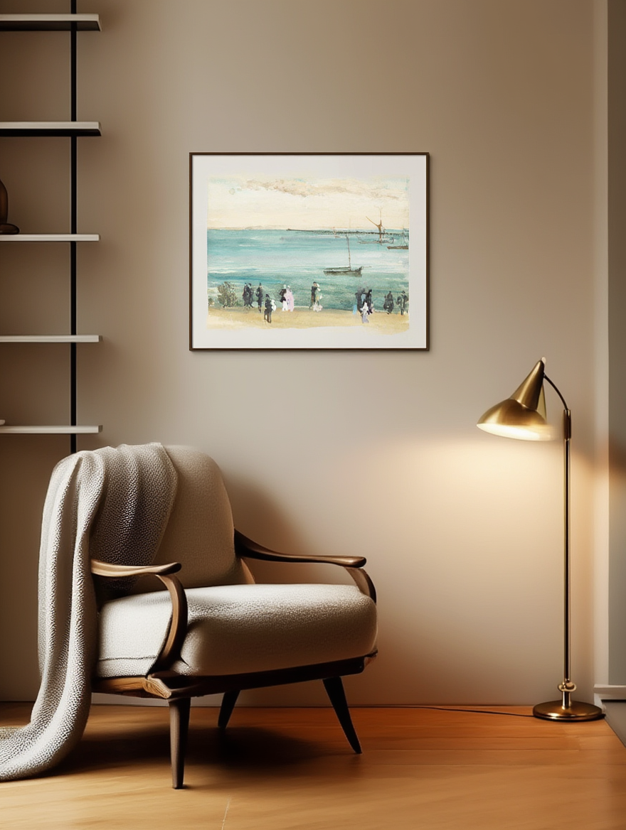Southend Pier – James McNeill Whistler Poster | Tonalist Coastal & Atmospheric Landscape Art Print