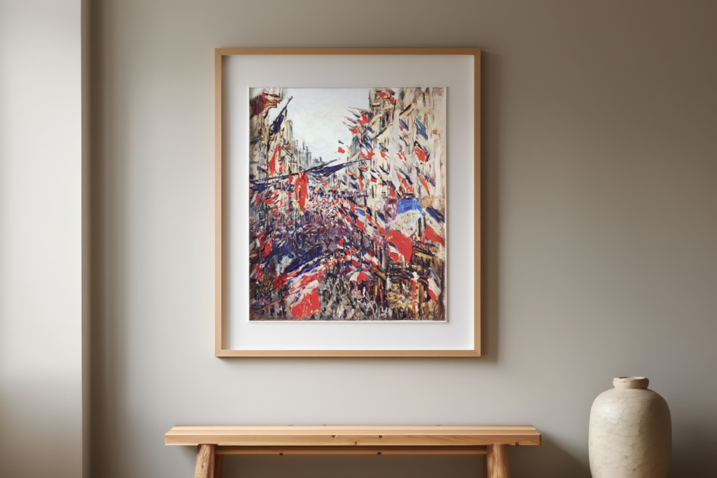 Claude Monet – Rue Saint Denis, fête du 30 juin 1878 | Vibrant Impressionist Street Scene Art Print