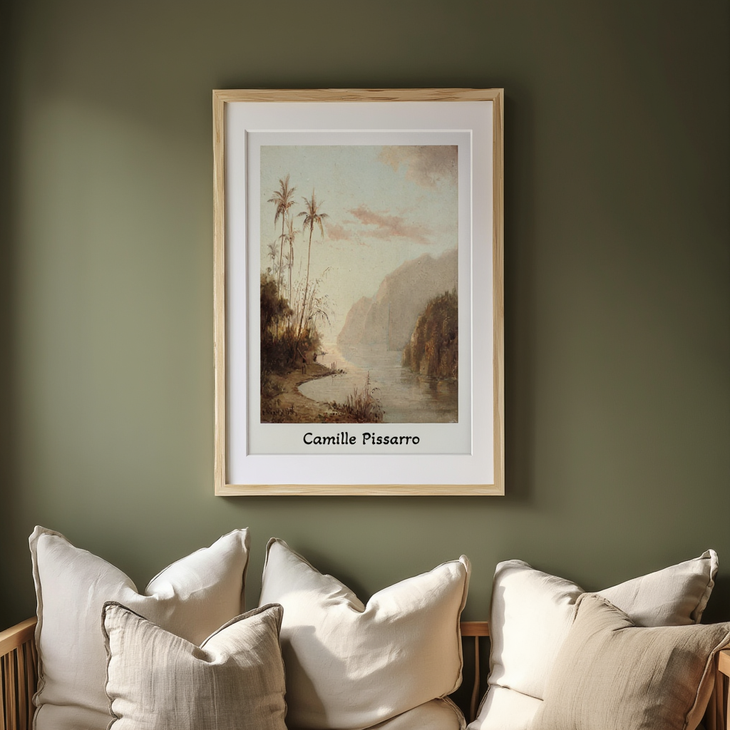 Camille Pissaro - A Creek in St. Thomas Poster