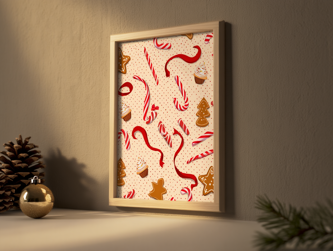 Christmas Candies – Holiday Art Print