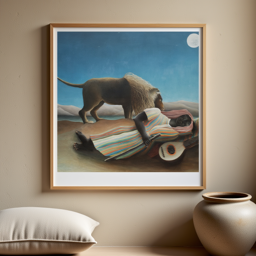 Henri Rousseau - La Bohémienne Endormie