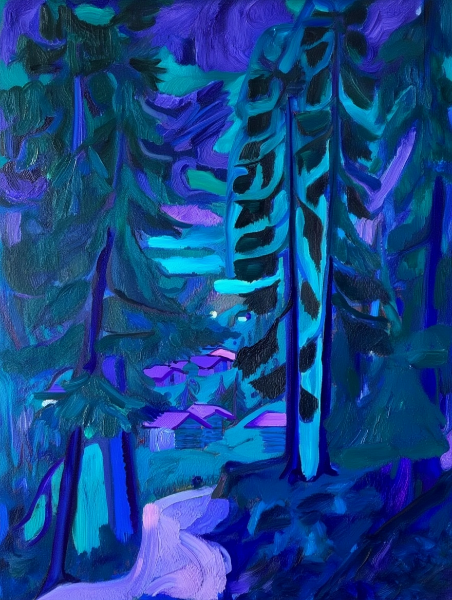 Kirchner Mix and Match 4 Prints — Expressionist Forest Figures