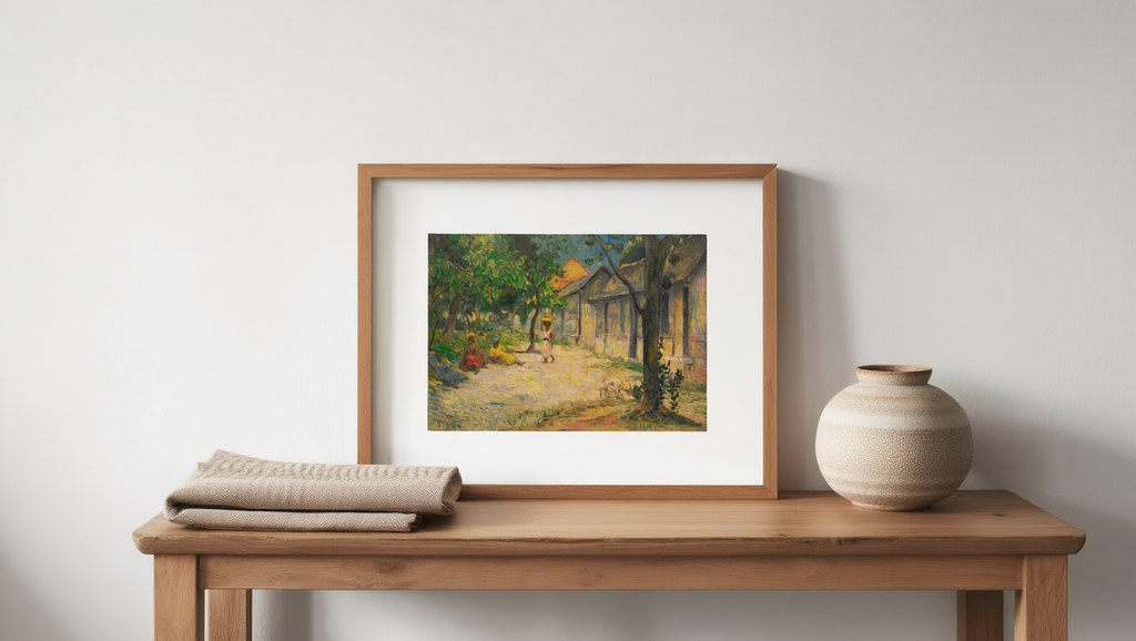 Paul Gauguin – Femmes et Chèvre dans le Village - Iconic Post-Impressionist Art Print