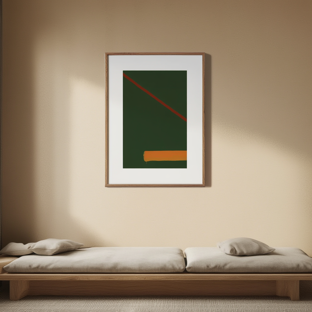 Intersecting Planes of Color and Form – Contemporary Abstract Art Poster