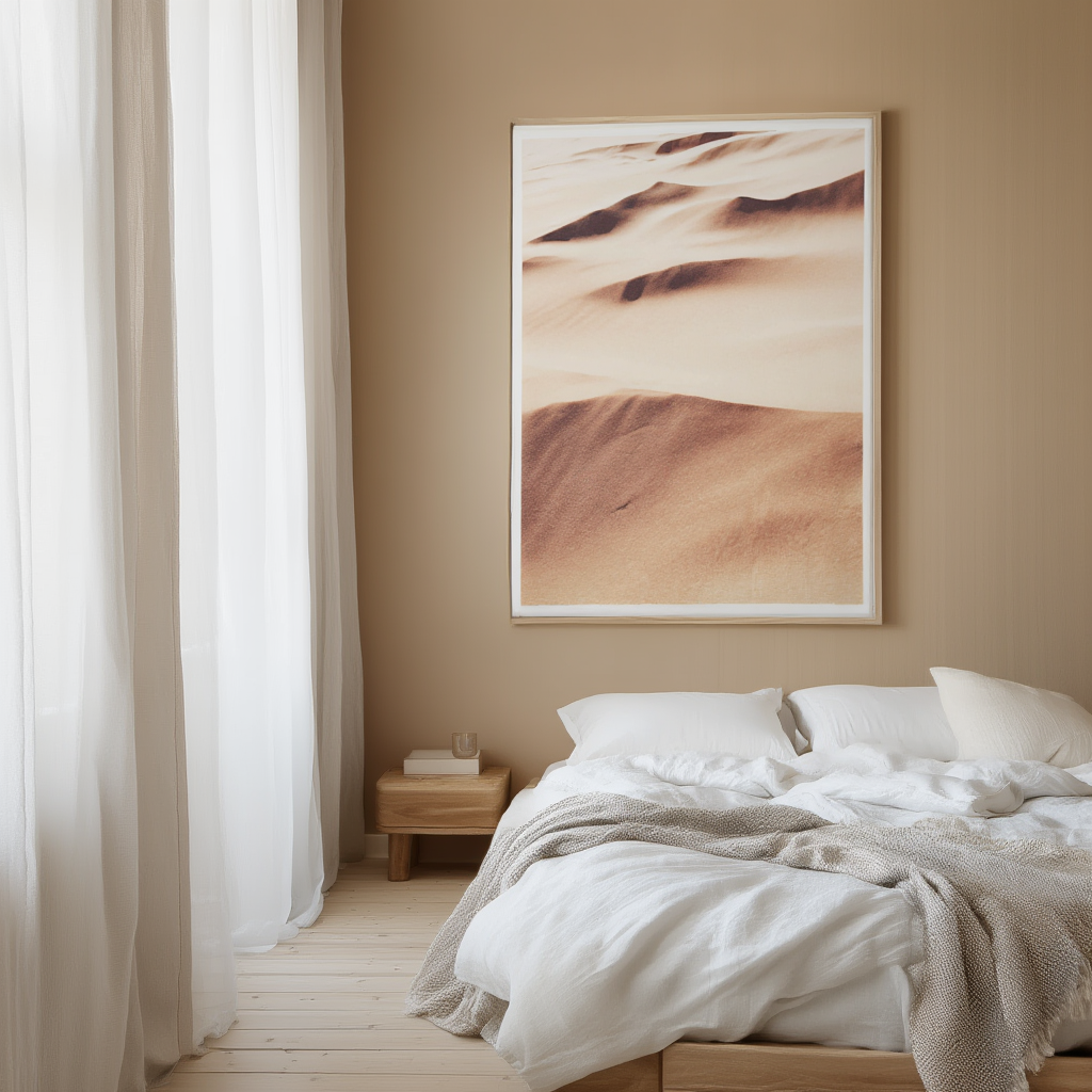 Desert Poster | Minimalist Landscape Wall Art Print - Hakyarts