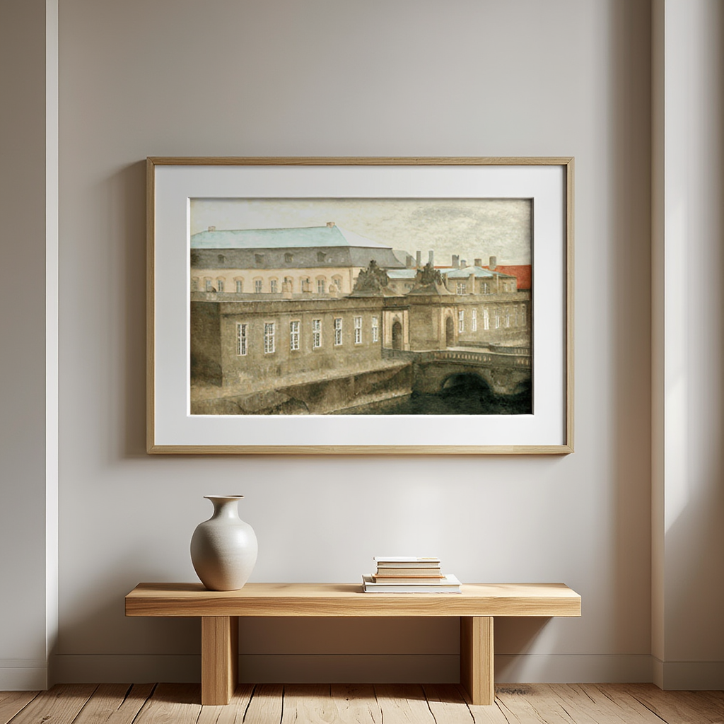 Vilhelm Hammershøi  - View of Christiansborg Palace | HakyArts
