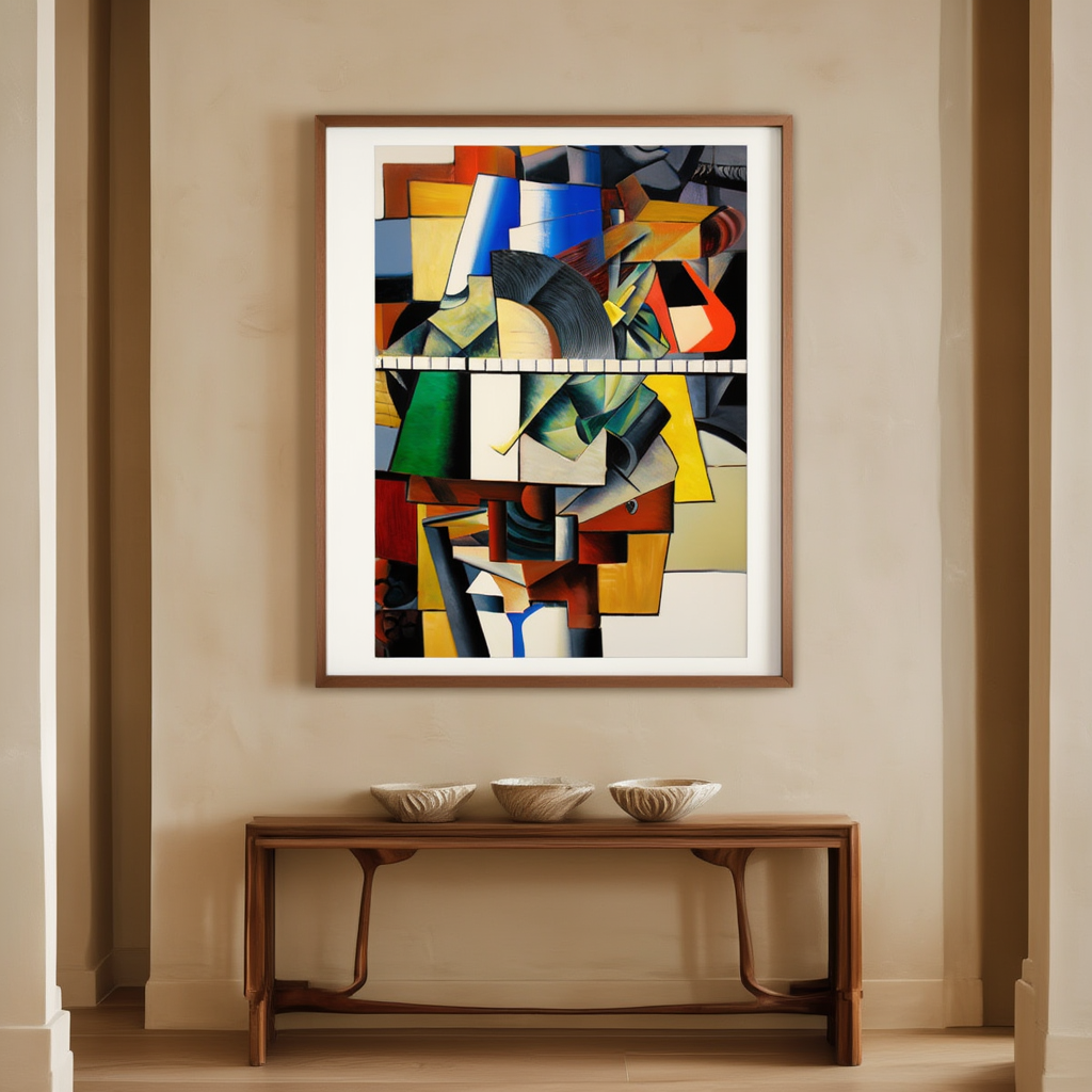 Portrait of Mikhail Matjuschin – Kazimir Malevich Poster | Suprematist Abstract Art Print
