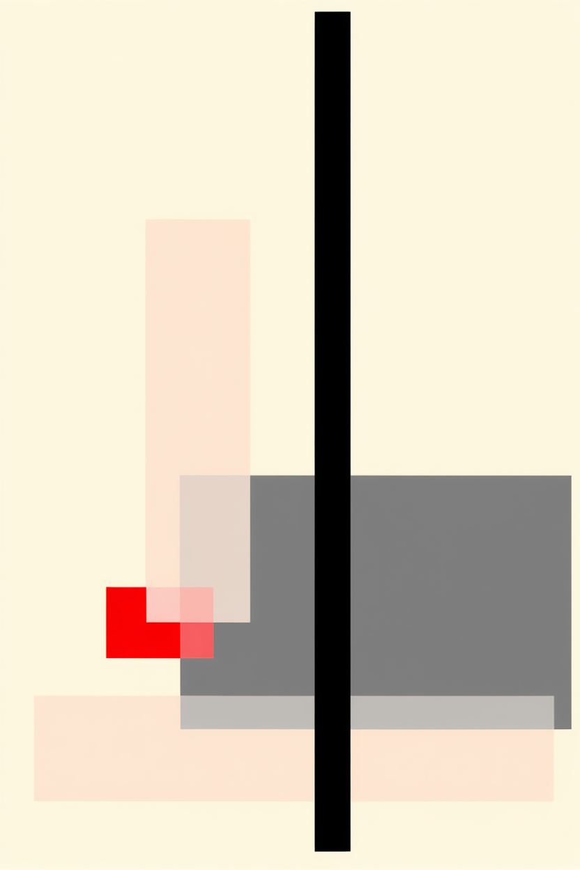 Set of 3 Modernist & Geometric Abstract Prints  – Denkmal, Composition & Untitled