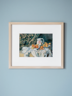 Still Life with a Curtain – Paul Cézanne Poster | Post-Impressionist Still Life Art Print