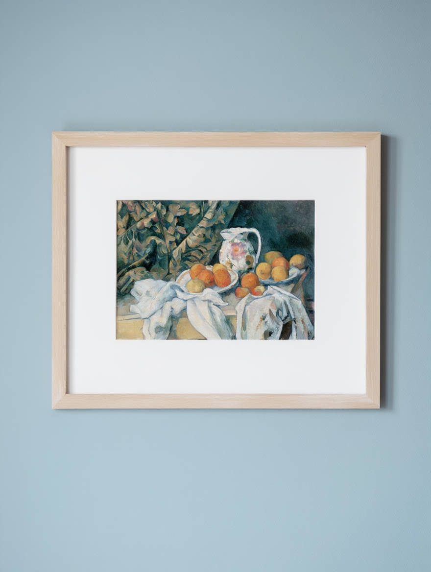 Paul Cézanne - Still Life with a Curtain