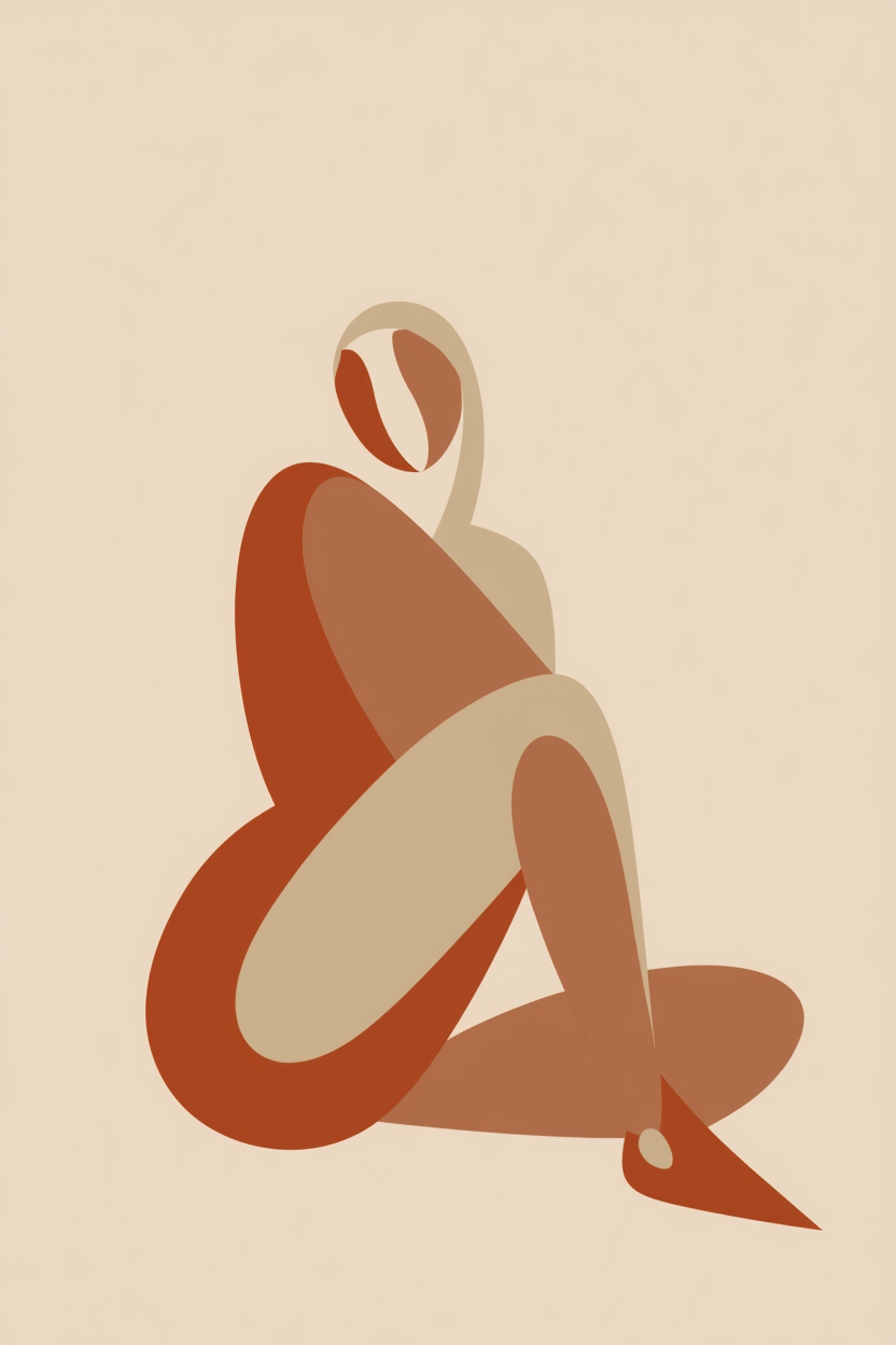 Whispered Silhouettes – Figurative Art Print - Hakyarts