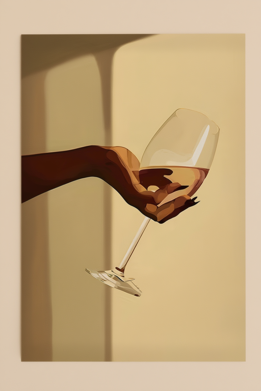 A Glass Tonight — Modern Wall Art Print