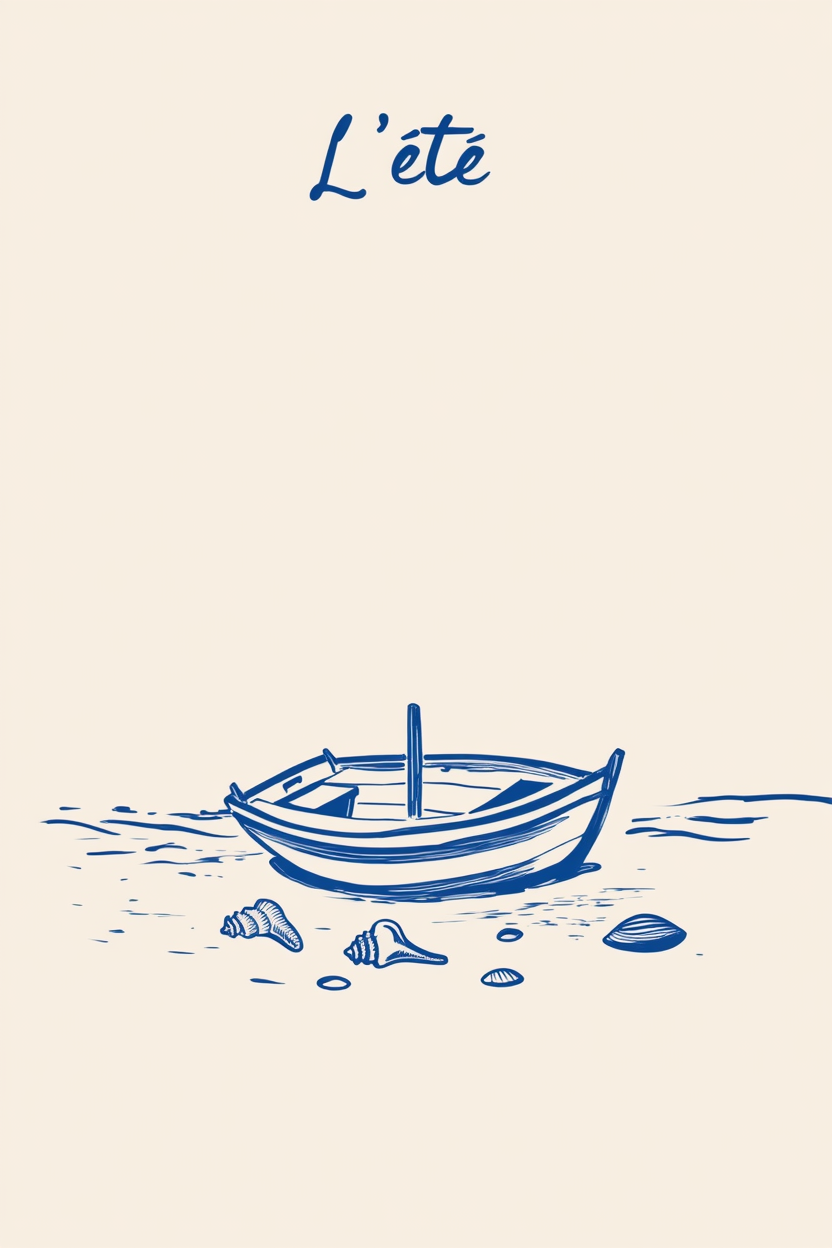 L’Été – Minimalist Art Print for Contemporary Interiors