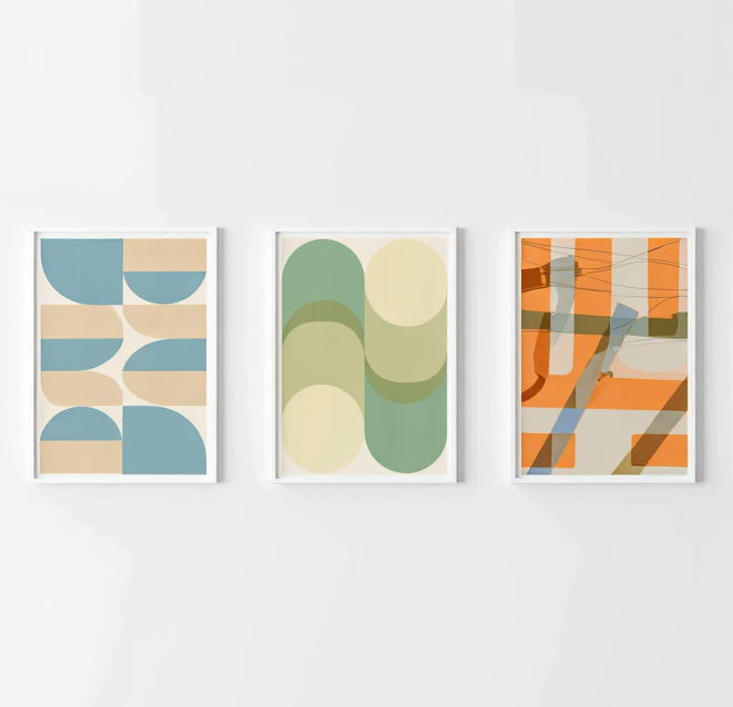 Scandinavian Abstract Collection – Set of 3