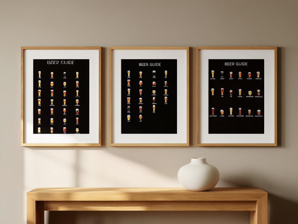 Beer Lovers – 3 Prints | Mix & Match Wall Art Collection