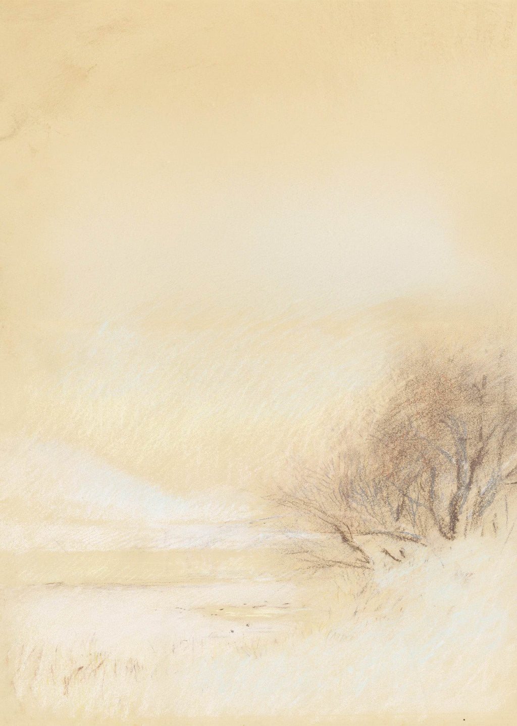 Winter landscape with river - Hakyarts