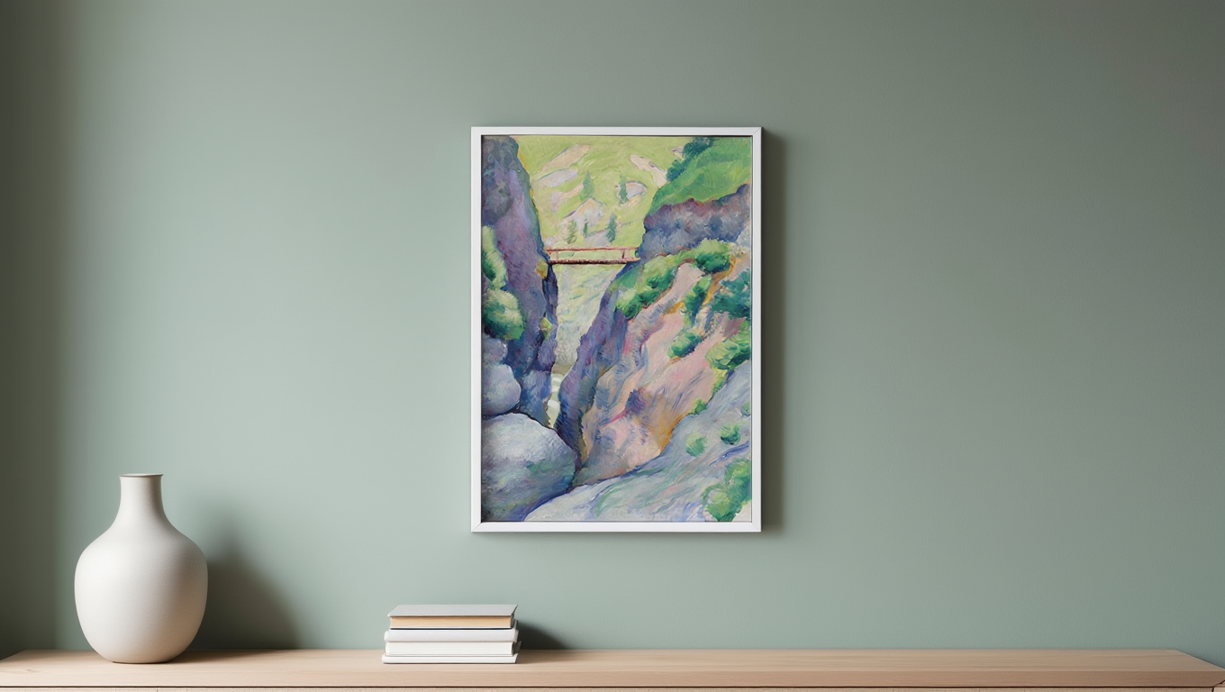 August Macke - Schlucht in Tegernsee