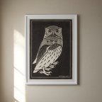 Twee Uilen by Julie de Graag – Dutch Nature & Owl Art Print - Hakyarts