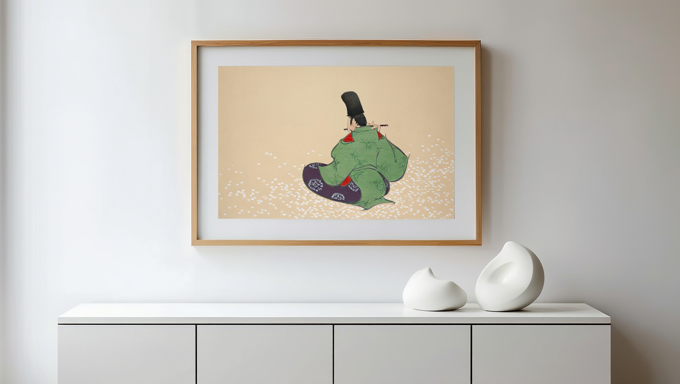 Kamisaka Sekka  - Flute player from Momoyogusa