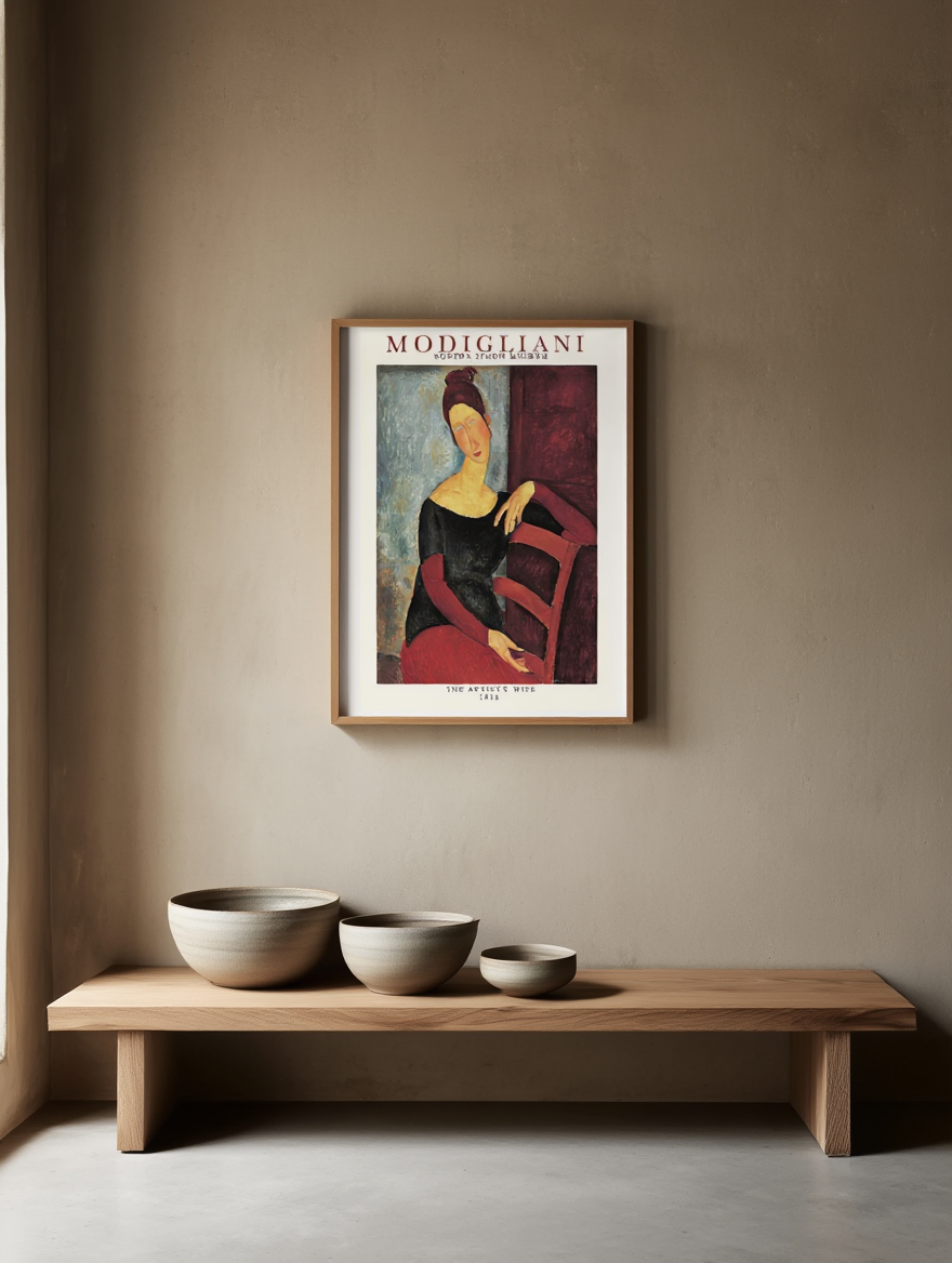 Amedeo Modigliani - Portrait of the Artist's Wife Poster