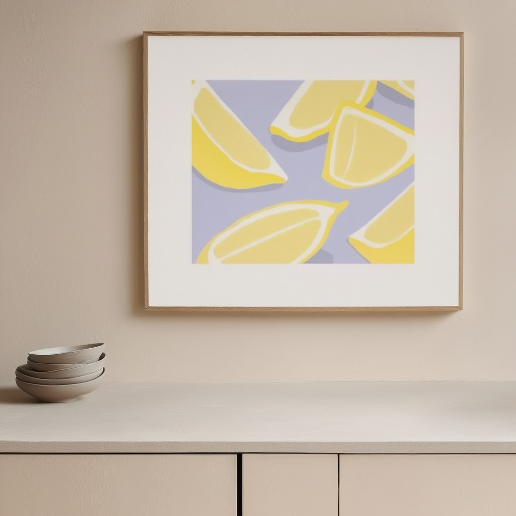 Sliced Lemons – Citrus Fresh Art Print