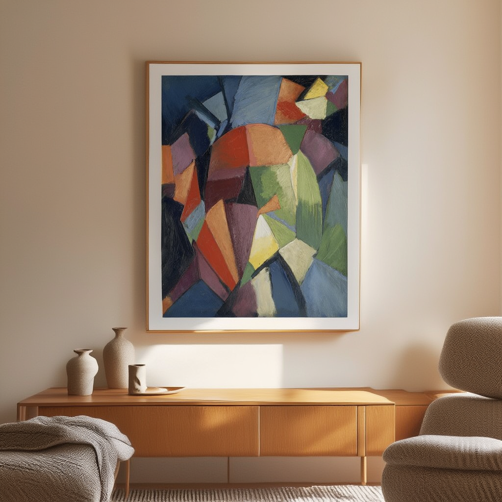 Synchromy (1914) by Morgan Russell – Abstract Modern Art Print - Hakyarts