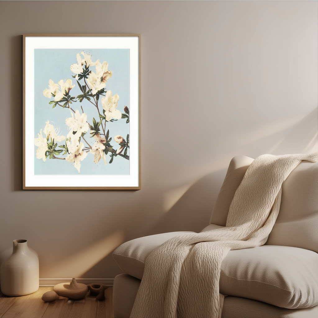 Azaleas by Ogawa Kazumasa – Japanese Photography Art Print