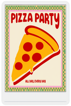 Pizza Party – Fun Minimalist Art Print for Kitchens & Dining Spaces