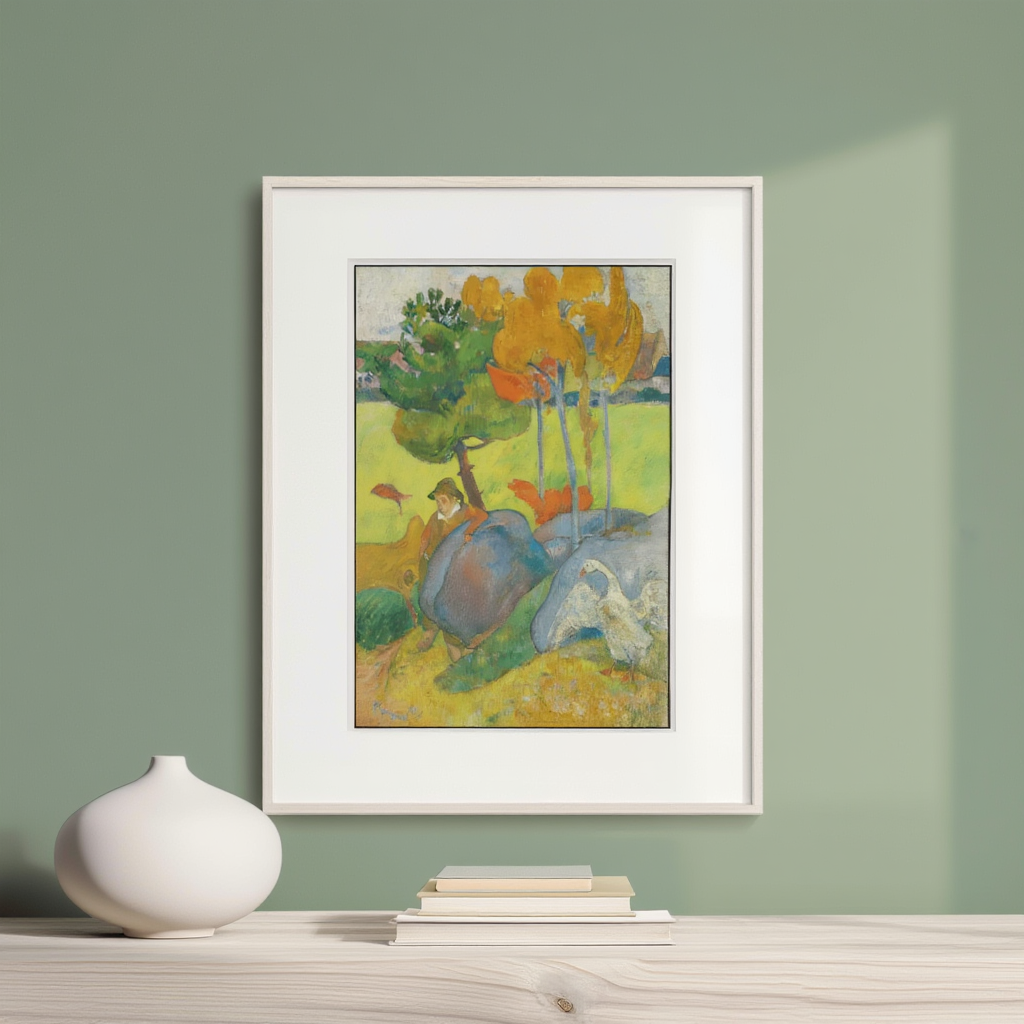 Paul Gauguin – Petit Breton à L'oie - Iconic Post-Impressionist Art Print