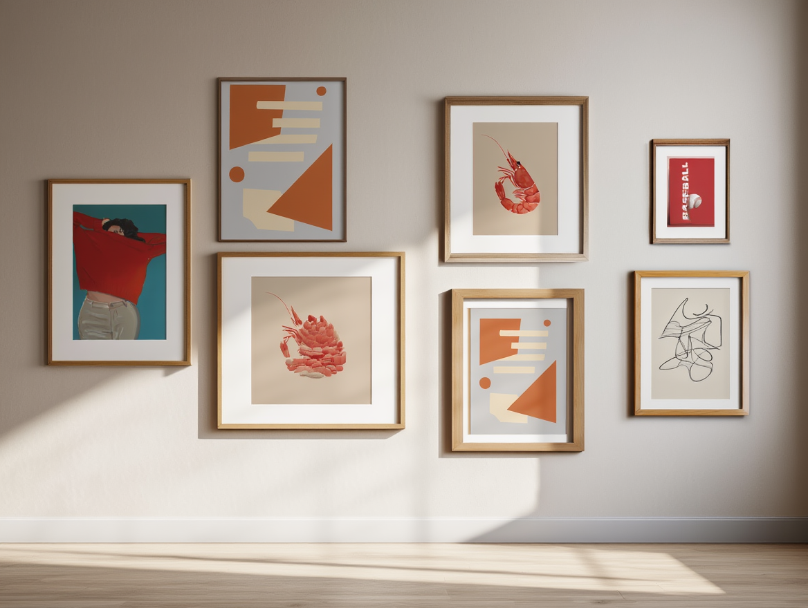 Quirky & Colorful Abstract Art – 6-Piece Mix & Match Set