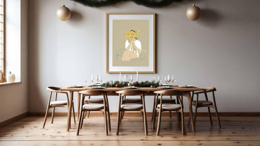 Woman with Sunflowers – Single Print