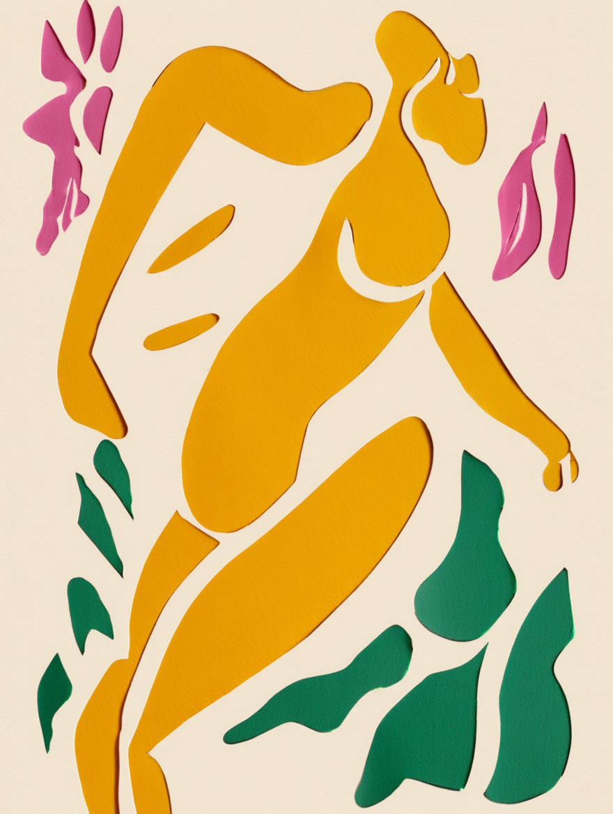 Matisse Figurative – Set of 5 Abstract Prints