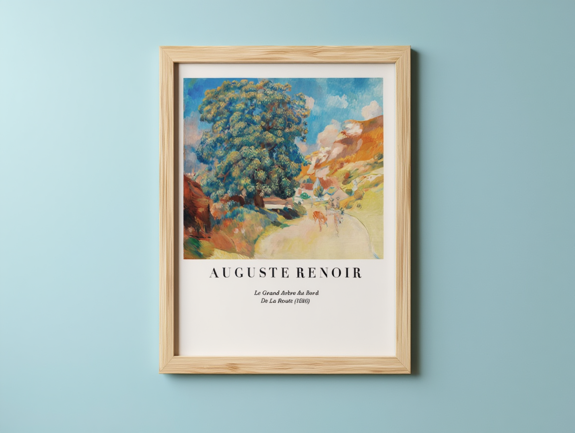 Auguste Renoir – Le Grand Arbre Au Bord De La Route - Iconic Impressionist Art Print