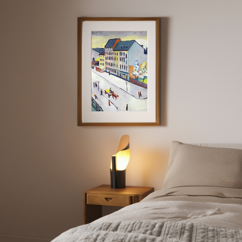 Our Street in Gray – August Macke Poster | Vintage Expressionist Art Print