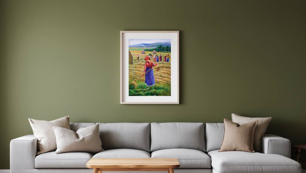 Camille Pissarro - Hay harvest at Eragny-sur-epte