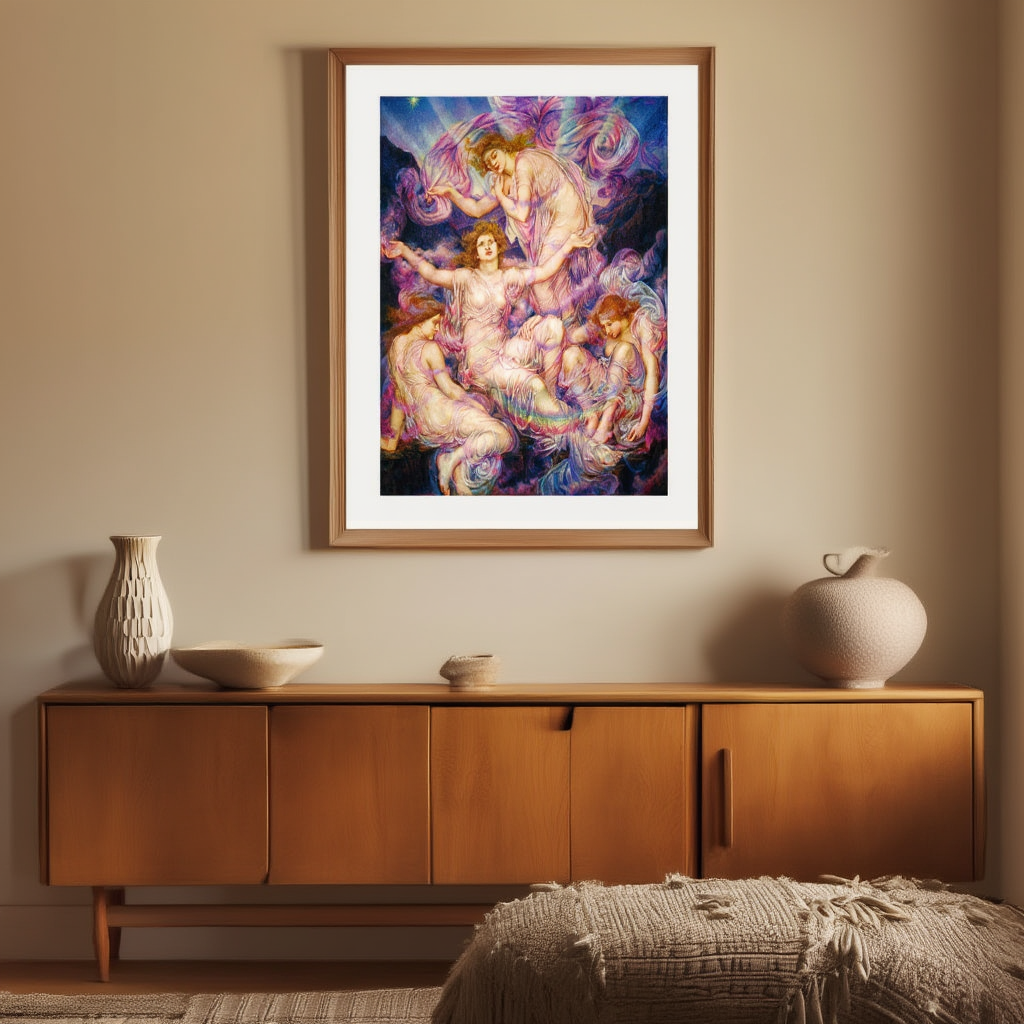 Daughters of the Mist by Evelyn De Morgan, 1910 – Pre-Raphaelite Symbolist Painting