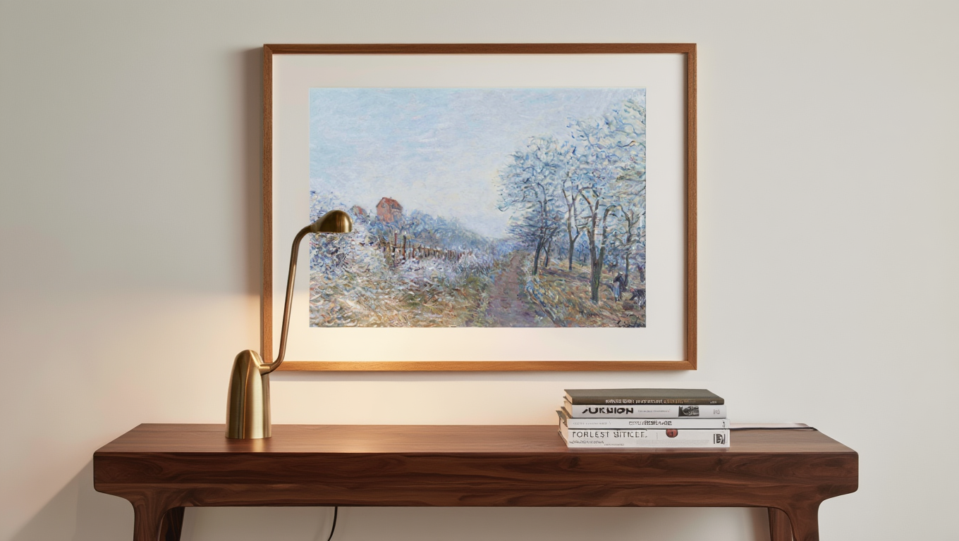 Alfred Sisley - Le Givre à Veneux